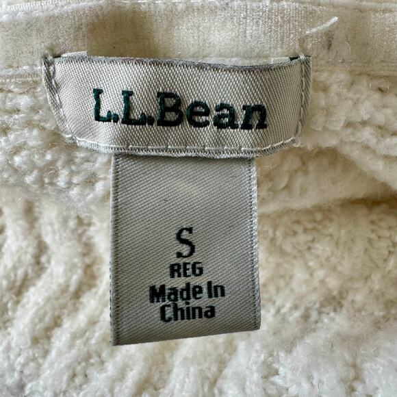 LL Bean Women’s Wool Blend Cream Thin Knit Turtleneck Long Sleeve Sweater Small - Picture 9 of 12